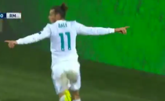 Watch Gareth Bale’s beautiful volley for goal give Real Madrid lead over Borussia Dortmund