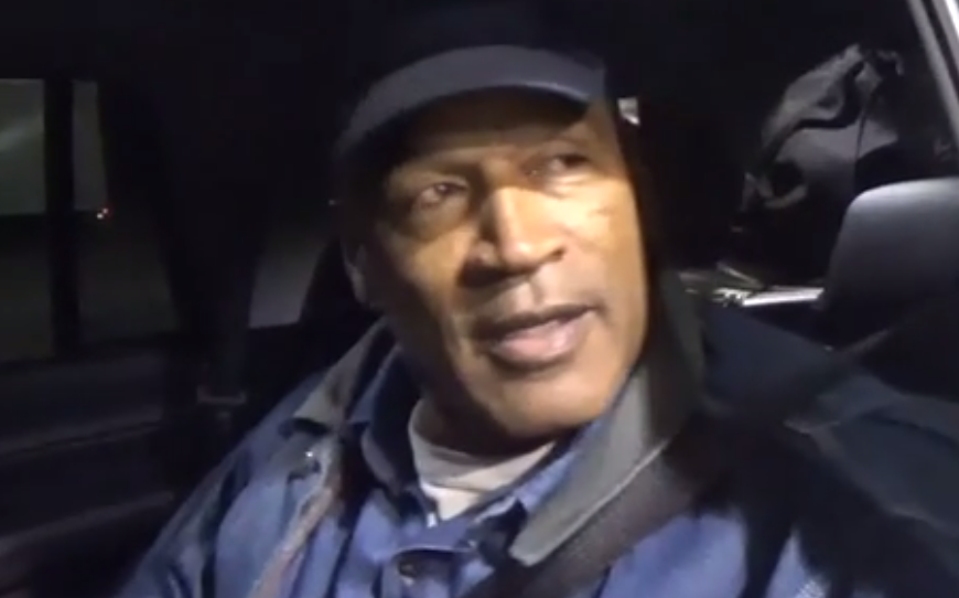 This video footage shows OJ Simpson as free man for first time in nine years